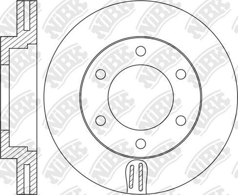 NiBK RN1066 - Brake Disc autospares.lv