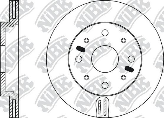 NiBK RN1060 - Brake Disc autospares.lv