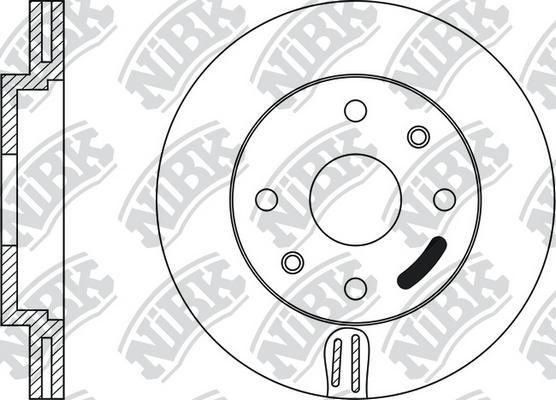 NiBK RN1068 - Brake Disc autospares.lv