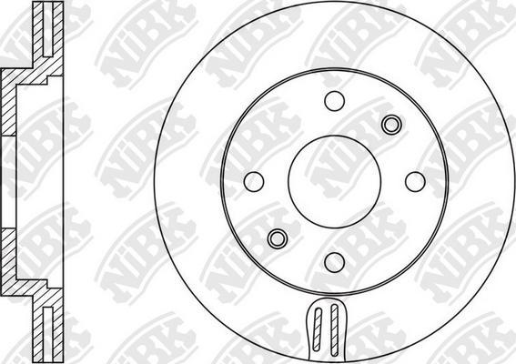 NiBK RN1004 - Brake Disc autospares.lv