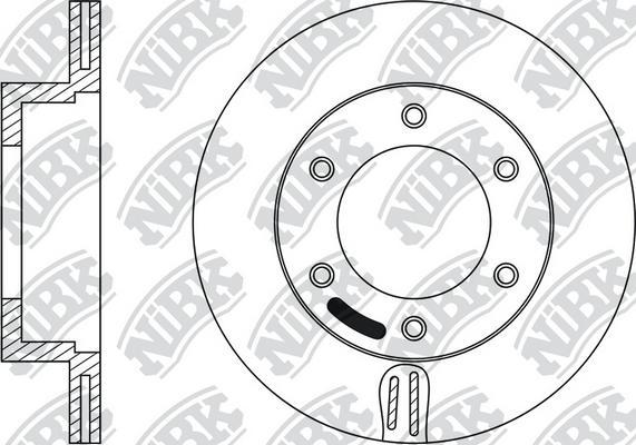 NiBK RN1005 - Brake Disc autospares.lv