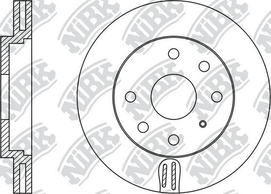 NiBK RN1017 - Brake Disc autospares.lv