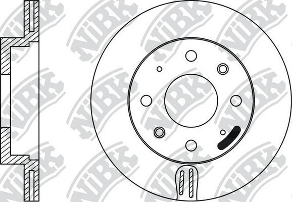 NiBK RN1024 - Brake Disc autospares.lv