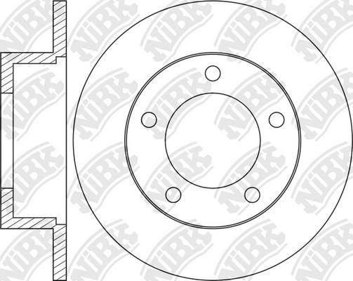 NiBK RN1025 - Brake Disc autospares.lv