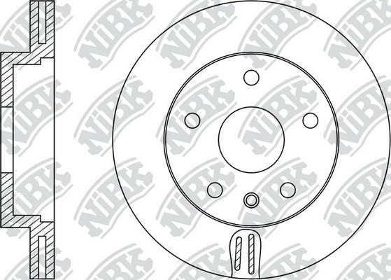 NiBK RN1075 - Brake Disc autospares.lv