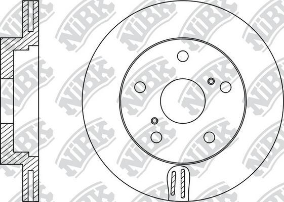 NiBK RN1070 - Brake Disc autospares.lv