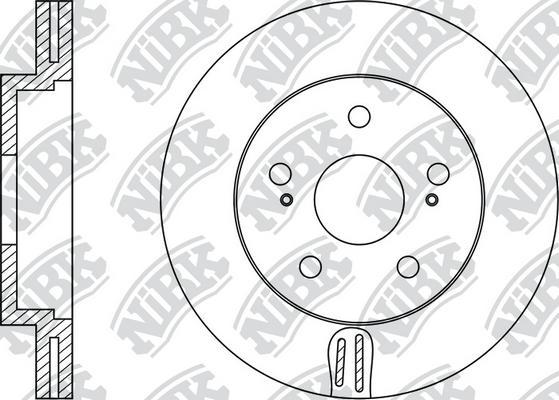 NiBK RN1143 - Brake Disc autospares.lv