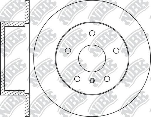 NiBK RN1155 - Brake Disc autospares.lv