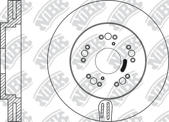 NiBK RN1150 - Brake Disc autospares.lv