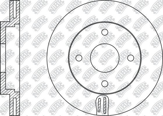 NiBK RN1109 - Brake Disc autospares.lv