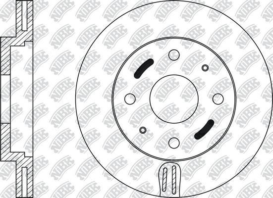 NiBK RN1114 - Brake Disc autospares.lv