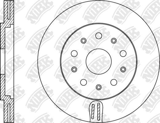 NiBK RN1116 - Brake Disc autospares.lv