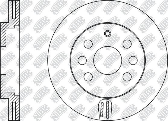 NiBK RN1110 - Brake Disc autospares.lv