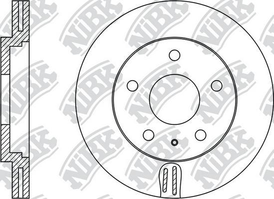 NiBK RN1117 - Brake Disc autospares.lv