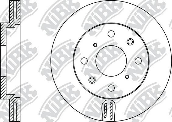 NiBK RN1138 - Brake Disc autospares.lv