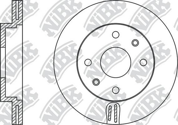 NiBK RN1125 - Brake Disc autospares.lv