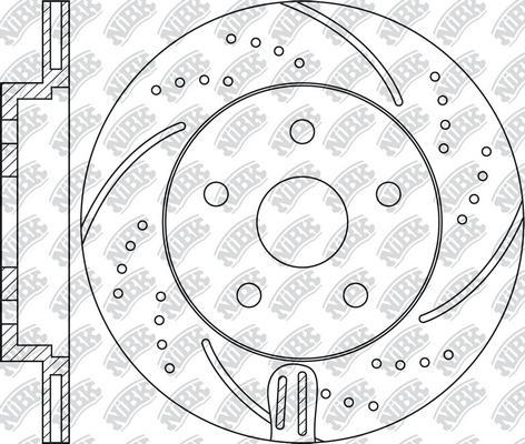 NiBK RN1120DSET - High Performance Brake Disc autospares.lv