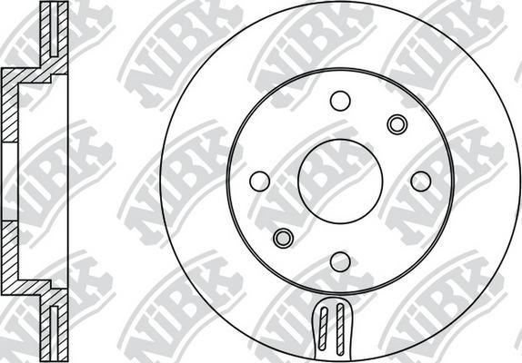 NiBK RN1127 - Brake Disc autospares.lv