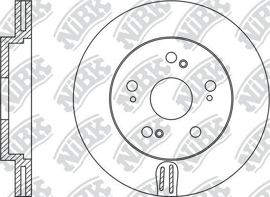 NiBK RN1177 - Brake Disc autospares.lv