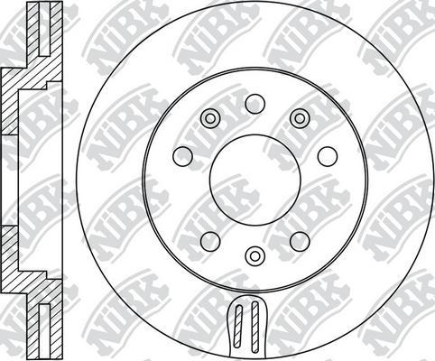 NiBK RN1858 - Brake Disc autospares.lv