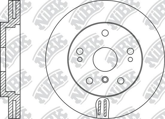 NiBK RN1394 - Brake Disc autospares.lv