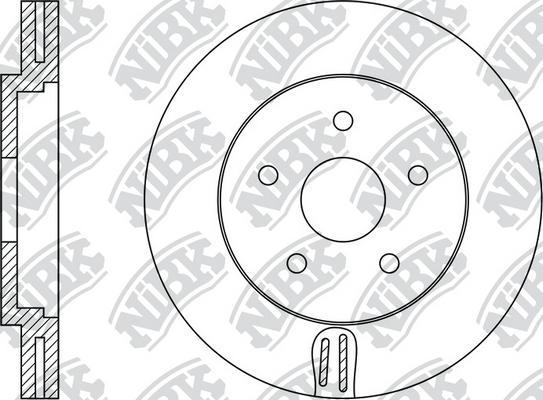 NiBK RN1393 - Brake Disc autospares.lv