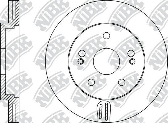 NiBK RN1349 - Brake Disc autospares.lv