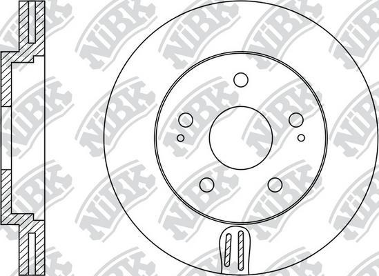 NiBK RN1348 - Brake Disc autospares.lv