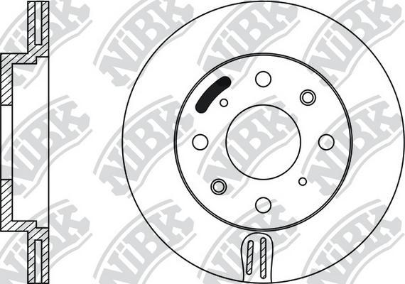 NiBK RN1350 - Brake Disc autospares.lv