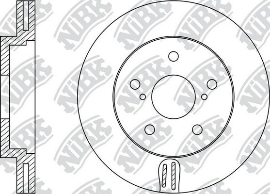 NiBK RN1351 - Brake Disc autospares.lv