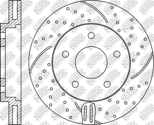 NiBK RN1303DSET - High Performance Brake Disc autospares.lv