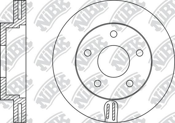 NiBK RN1314 - Brake Disc autospares.lv