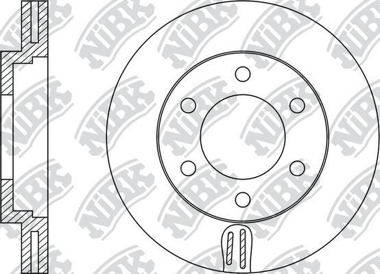 NiBK RN1312 - Brake Disc autospares.lv