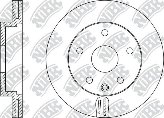 NiBK RN1389 - Brake Disc autospares.lv