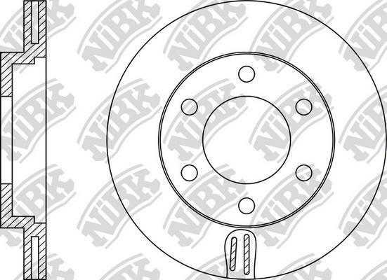 NiBK RN1335 - Brake Disc autospares.lv