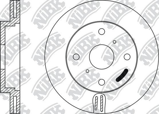 NiBK RN1323 - Brake Disc autospares.lv