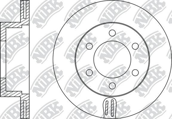 NiBK RN1249 - Brake Disc autospares.lv