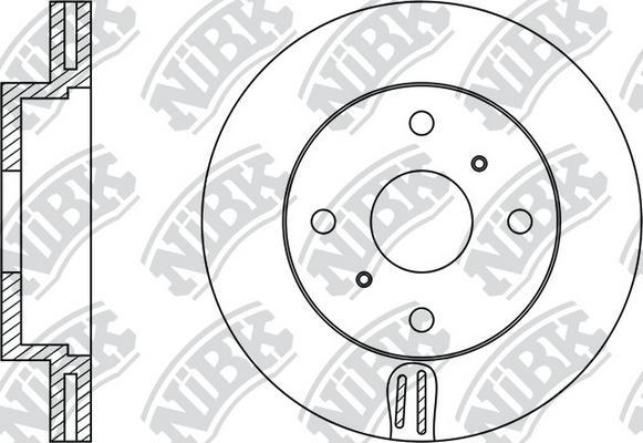 NiBK RN1250 - Brake Disc autospares.lv