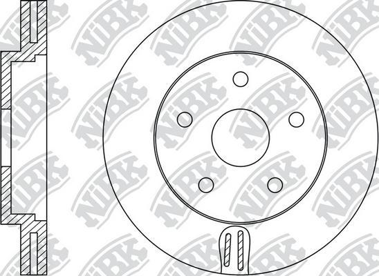 NiBK RN1258 - Brake Disc autospares.lv