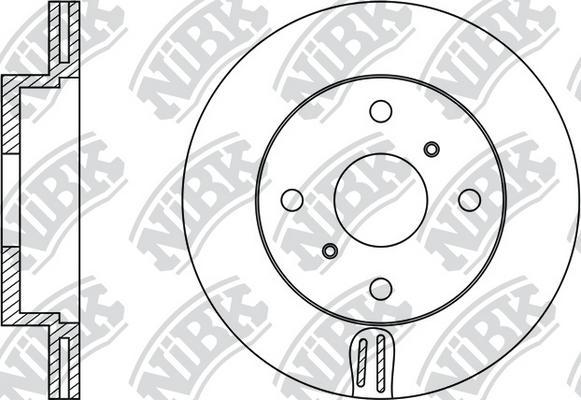 NiBK RN1253 - Brake Disc autospares.lv