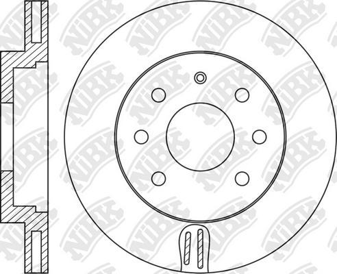 NiBK RN1206 - Brake Disc autospares.lv