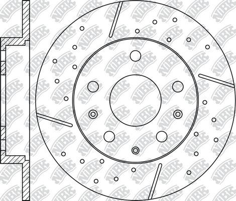 NiBK RN1208DSET - High Performance Brake Disc autospares.lv