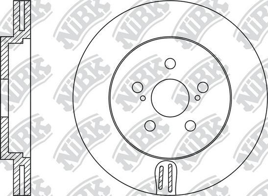 NiBK RN1219 - Brake Disc autospares.lv