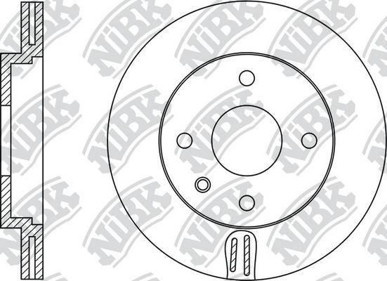 NiBK RN1280 - Brake Disc autospares.lv