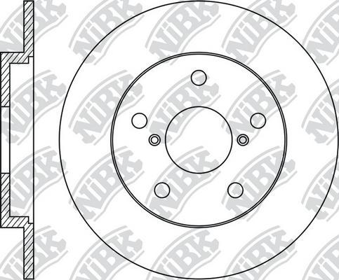 NiBK RN1239 - Brake Disc autospares.lv