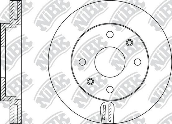 NiBK RN1231 - Brake Disc autospares.lv