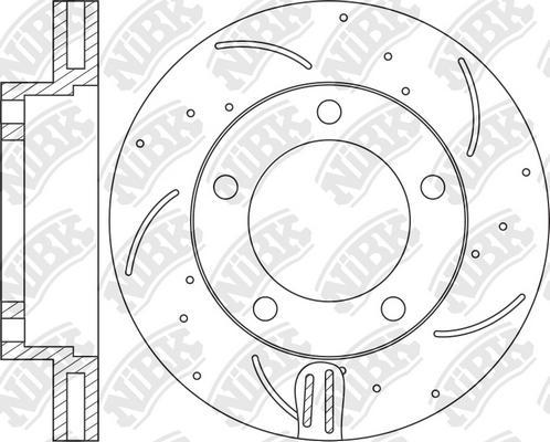 NiBK RN1224DSET - High Performance Brake Disc autospares.lv