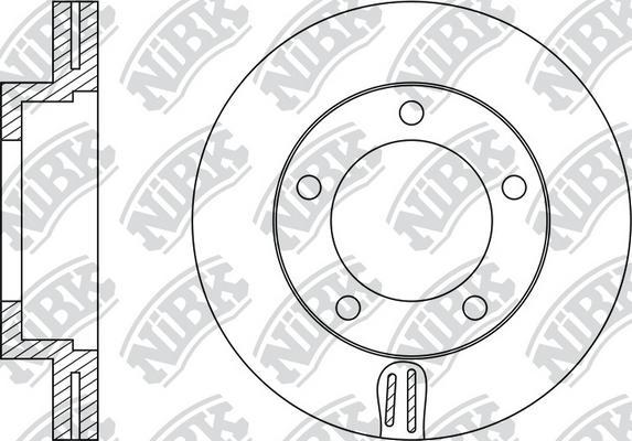 NiBK RN1224 - Brake Disc autospares.lv