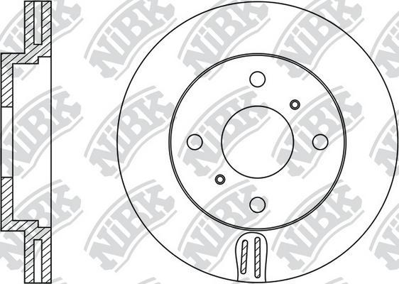 NiBK RN1222 - Brake Disc autospares.lv