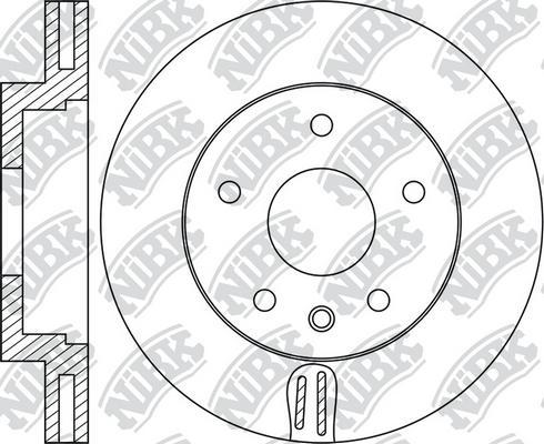 NiBK RN1745SET - Brake Disc autospares.lv